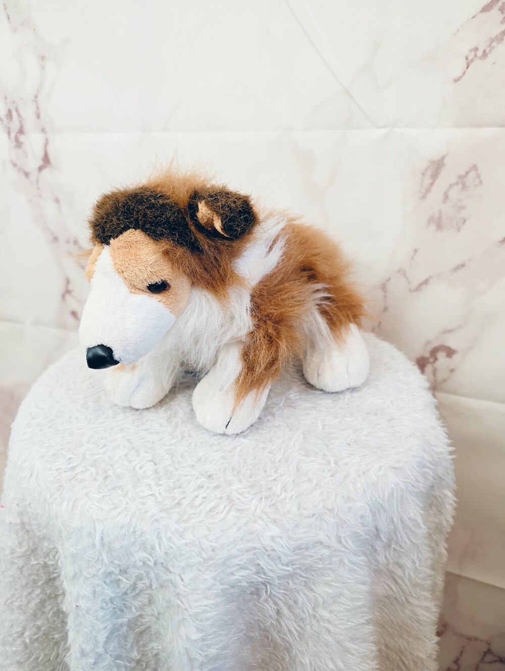 Ganz Webkinz Collie Dog Plush Rare Retired 9” Stuffed Animal Toy - Picture 7 of 8